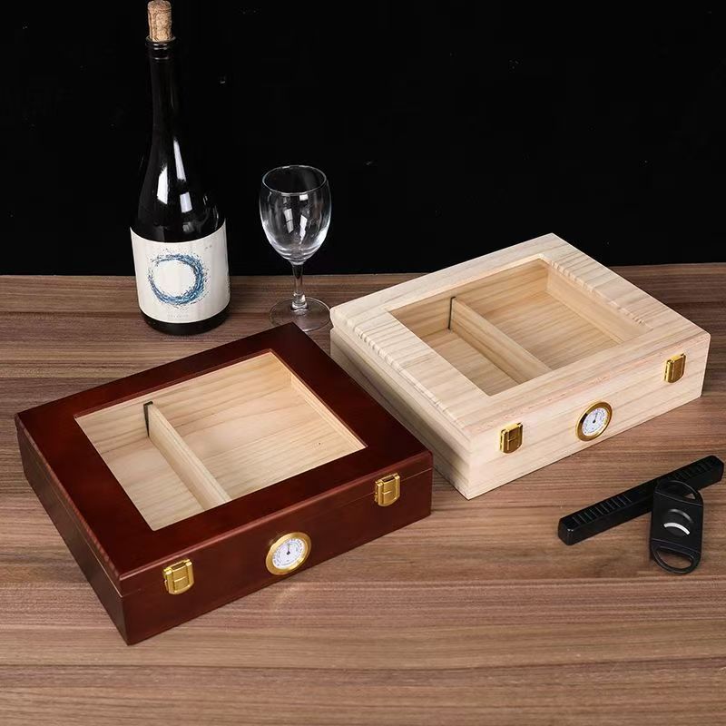 Custom Sealed Wooden Cigar Humidor Box