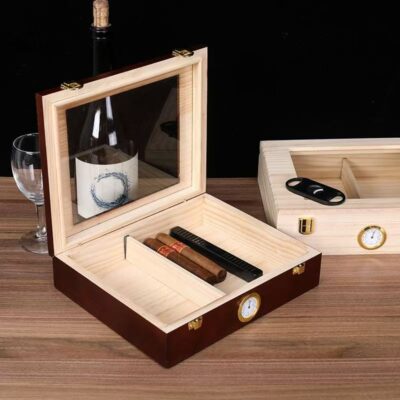 Custom Sealed Wooden Cigar Humidor Box
