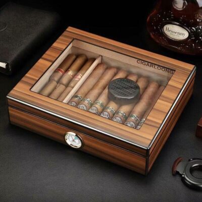 Custom Luxury Vintage Wooden Cigar Box