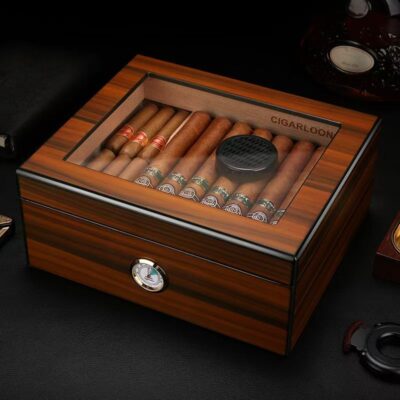 Custom Luxury Vintage Wooden Cigar Box