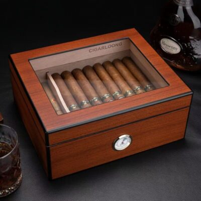 Custom Luxury Vintage Wooden Cigar Box