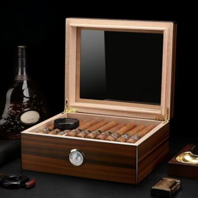Custom Luxury Vintage Wooden Cigar Box