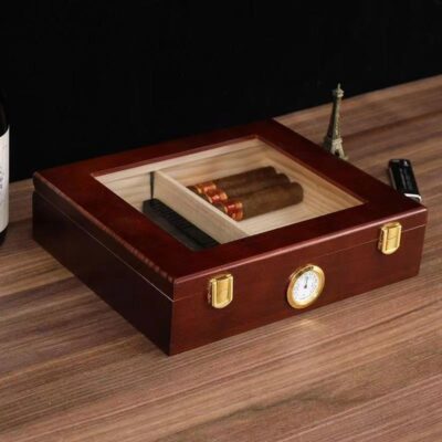 Custom Wooden Cigar Gift Box with Elegant Design