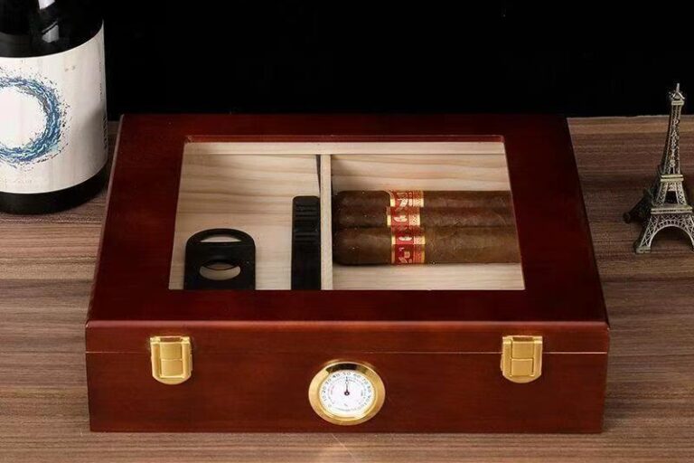Custom Wooden Cigar Storage Gift Box (6) Custom Wooden Cigar Gift Box with Elegant Design