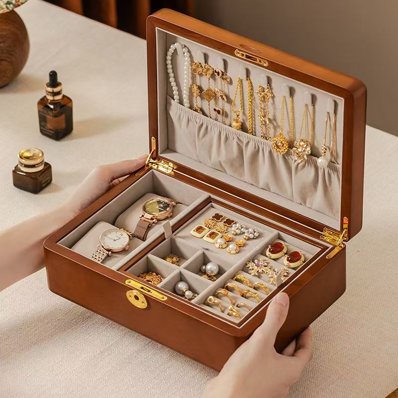 Custom Elegant Wooden Jewelry Storage Gift Box