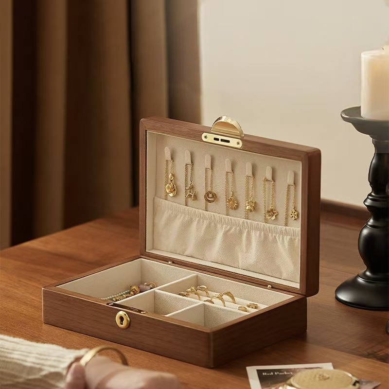 Custom Elegant Wooden Jewelry Storage Gift Box
