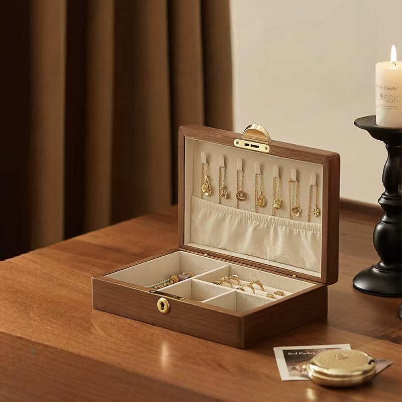 Custom Elegant Wooden Jewelry Storage Gift Box