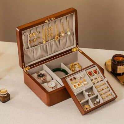 Custom Elegant Wooden Jewelry Storage Gift Box