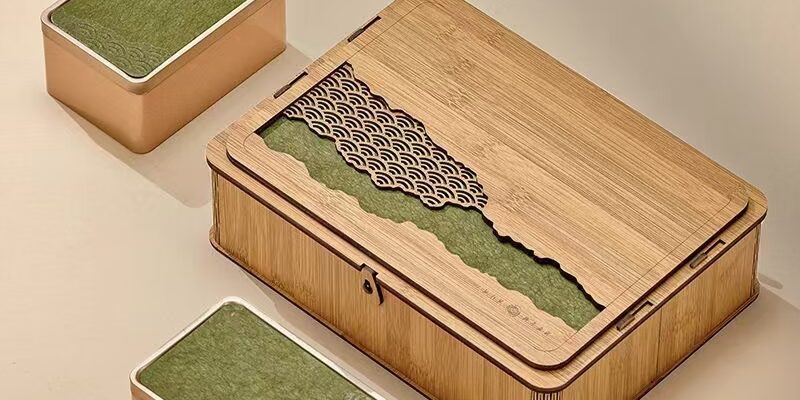 Custom Airtight Wooden Tea Box with Lid