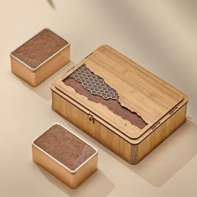 Custom Airtight Wooden Tea Box with Lid