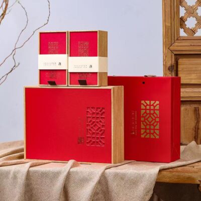 Custom Modern Wooden Tea Gift Box Design