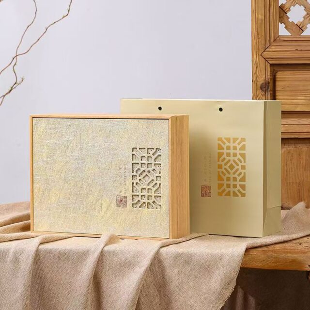 Custom Modern Wooden Tea Gift Box Design