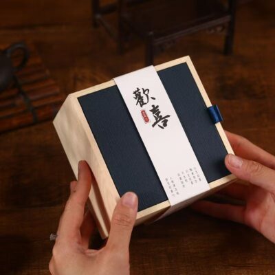 Custom Exquisite Wooden Tea Gift Box