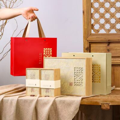 Custom Modern Wooden Tea Gift Box Design