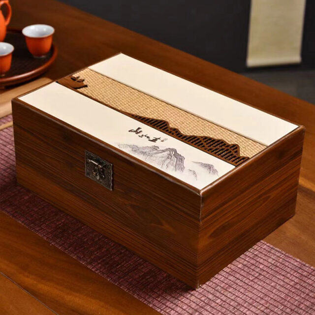 Custom Luxury Wooden Tea Gift Box