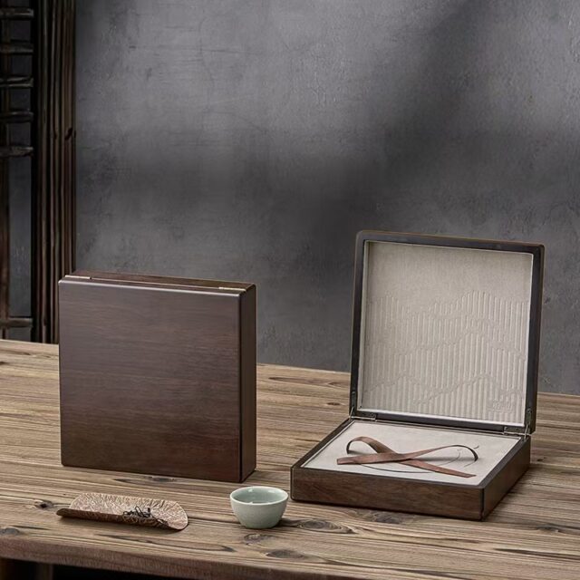 Custom Luxury Wooden Tea Box for Gift Packaging