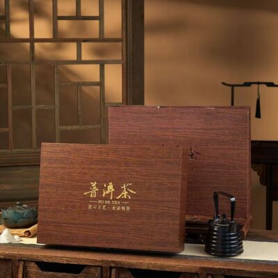 Custom Wooden Tea Gift Box for Pu-erh Tea Packaging