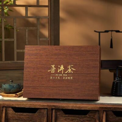 Custom Wooden Tea Gift Box for Pu-erh Tea Packaging