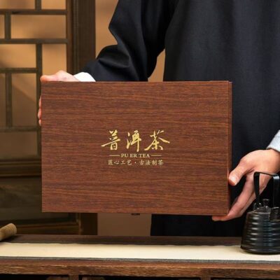 Custom Wooden Tea Gift Box for Pu-erh Tea Packaging
