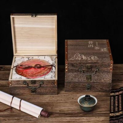 Custom Wooden Tea Box for Pu-erh Tea Cake Storage