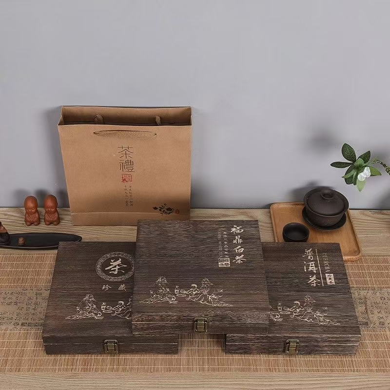 Custom Wooden Tea Box for Pu-erh Tea Cake Storage