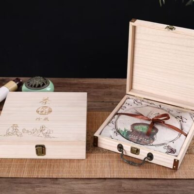 Custom Wooden Tea Box for Pu-erh Tea Cake Storage