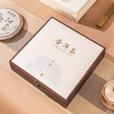Custom Elegant Wooden Tea Gift Box