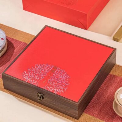 Custom Elegant Wooden Tea Gift Box