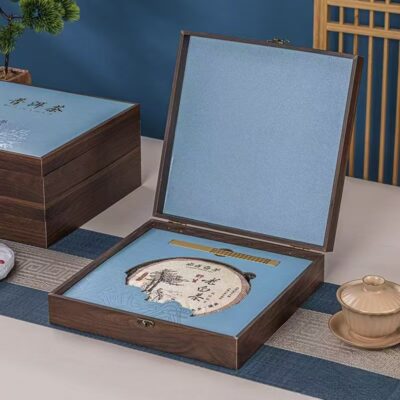 Custom Elegant Wooden Tea Gift Box