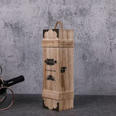 Custom Red Wine Gift Wooden Wine Box