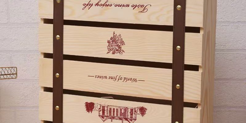 Custom Red Wine Gift Wooden Wine Box