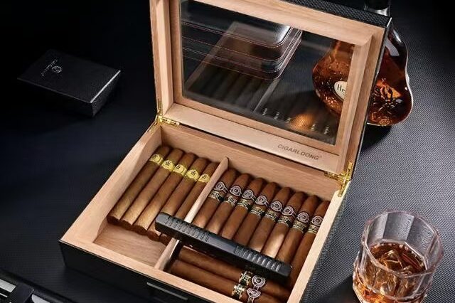 Elegant Custom Wooden Cigar Box for Premium Storage (5) High-End Elegant Custom Wooden Cigar Box