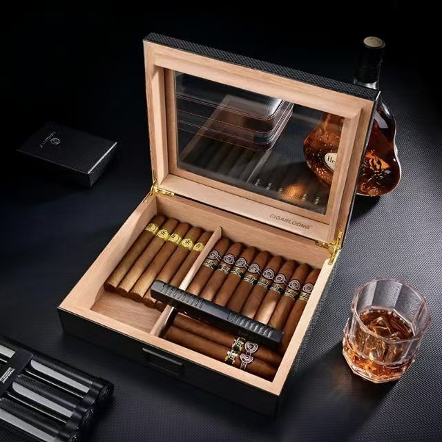 High-End Elegant Custom Wooden Cigar Box