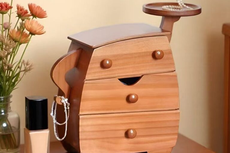 Elegant Custom Wooden Jewelry Box for Wedding Gift Collection (5) Custom Luxury Wooden Jewelry Box for Wedding Gift