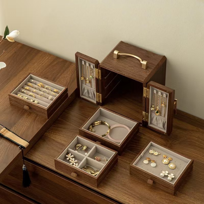 Custom Nordic Wooden Jewelry Gift Box Wholesale