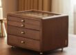Premium Solid Wood Jewelry Storage Box Organizer
