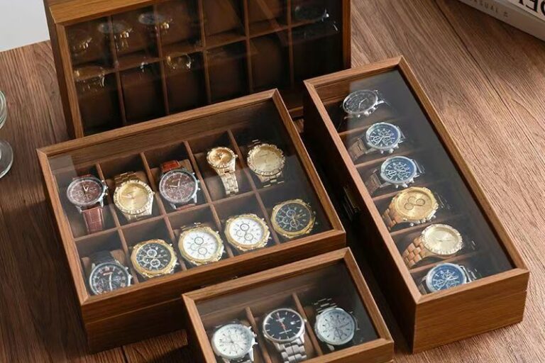 Elegant Wooden Watch Box for Luxury Home Display (1) Luxury Wooden Watch Display Box for Home Collection