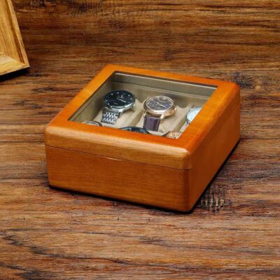 Custom Solid Wood Vintage Wooden Watch Box