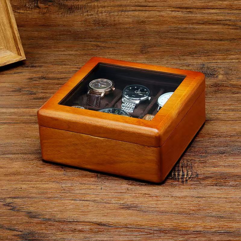 Custom Solid Wood Vintage Wooden Watch Box