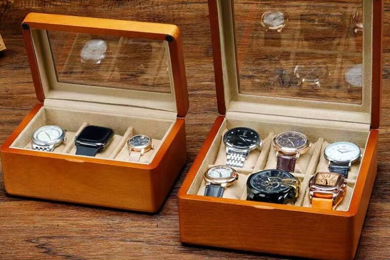 Handcrafted Custom Wooden Watch Box for Vintage Collections (3) Custom Solid Wood Vintage Wooden Watch Box