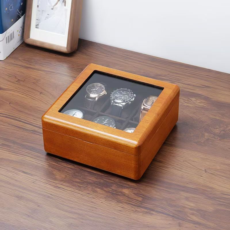 Custom Solid Wood Vintage Wooden Watch Box