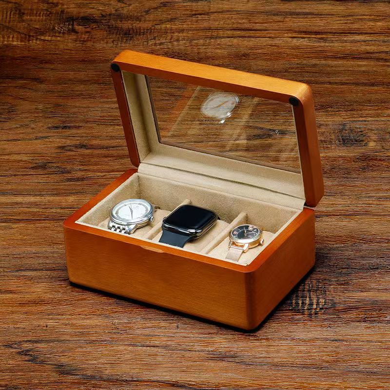 Custom Solid Wood Vintage Wooden Watch Box