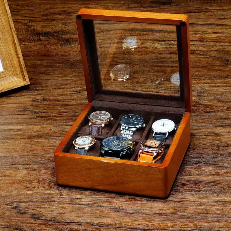 Custom Solid Wood Vintage Wooden Watch Box