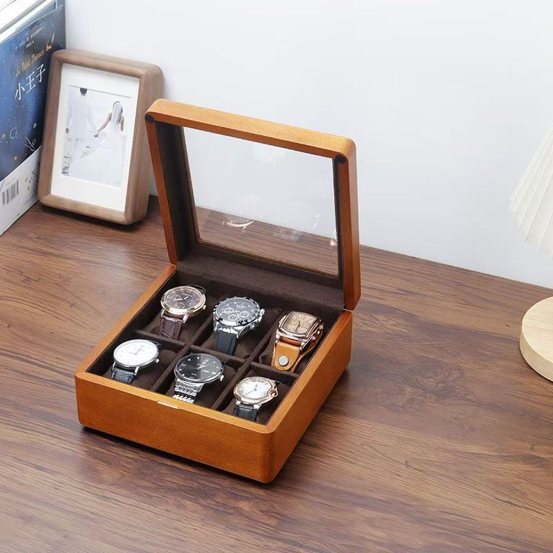 Custom Solid Wood Vintage Wooden Watch Box