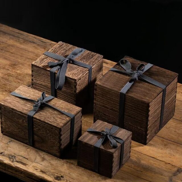 Custom Wooden Gift Box for Teacup and Teaware Storage