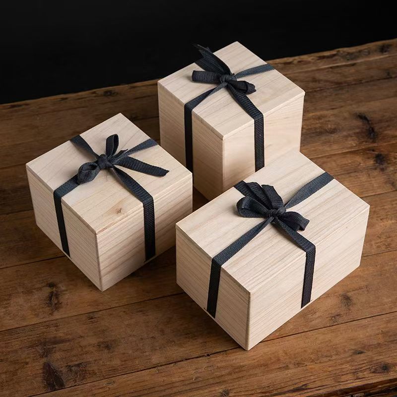 Custom Wooden Gift Box for Teacup and Teaware Storage