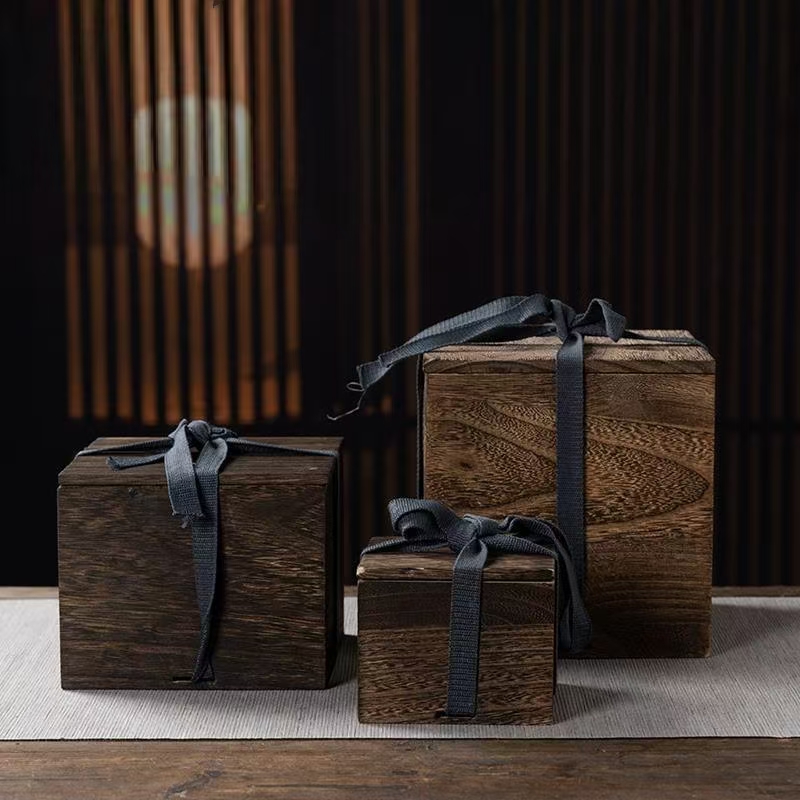 Custom Wooden Gift Box for Teacup and Teaware Storage