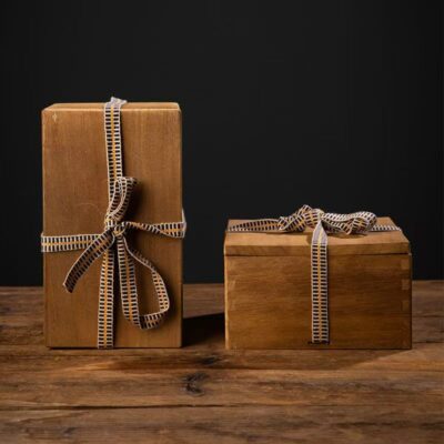 Custom Vintage Wooden Birthday Gift Box Supplier