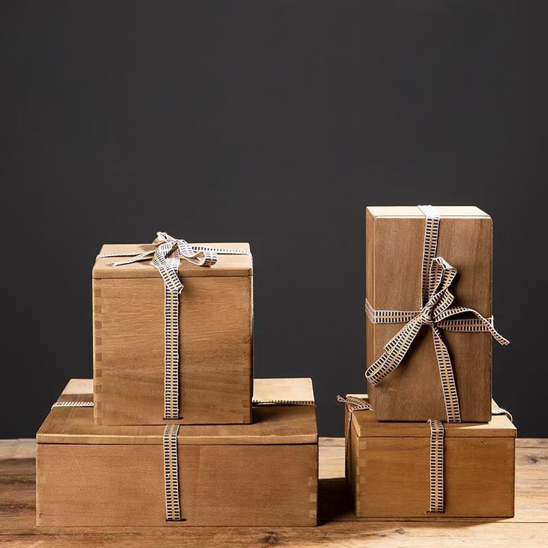 Custom Vintage Wooden Birthday Gift Box Supplier