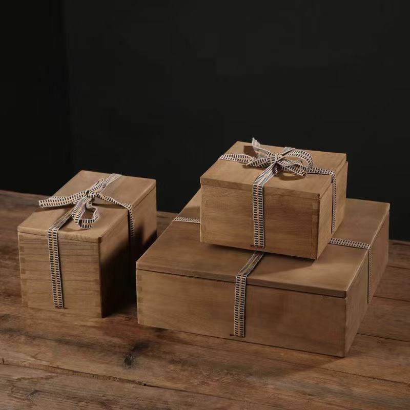 Custom Vintage Wooden Birthday Gift Box Supplier